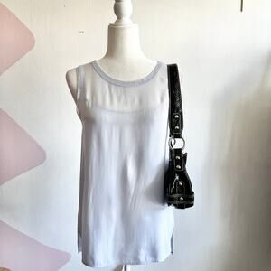 Vince 100% Silk Tank Top,‎ Quiet Luxury Minimalist Office Chic Luxe Medium